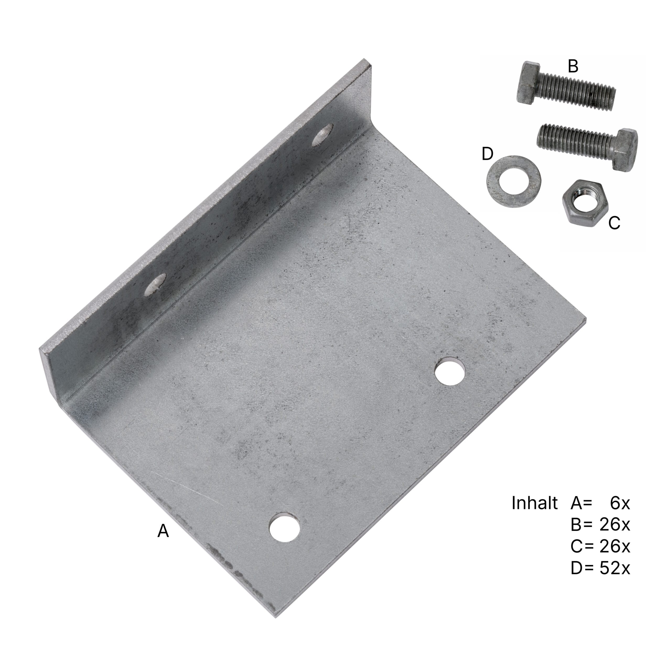 LBX 8000 LBX Anschlusswinkel für 3 Pfetten, inkl. Schrauben, in Kartonschachtel