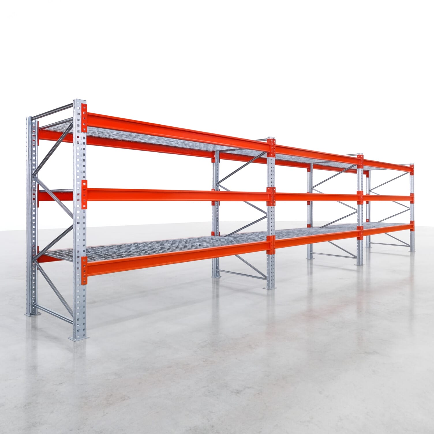 Palettenregale PRX 1000, Europalette, H: 2.100 mm, B: 8.500 mm, Palettengewicht: 750 kg, Palettenplätze: 36