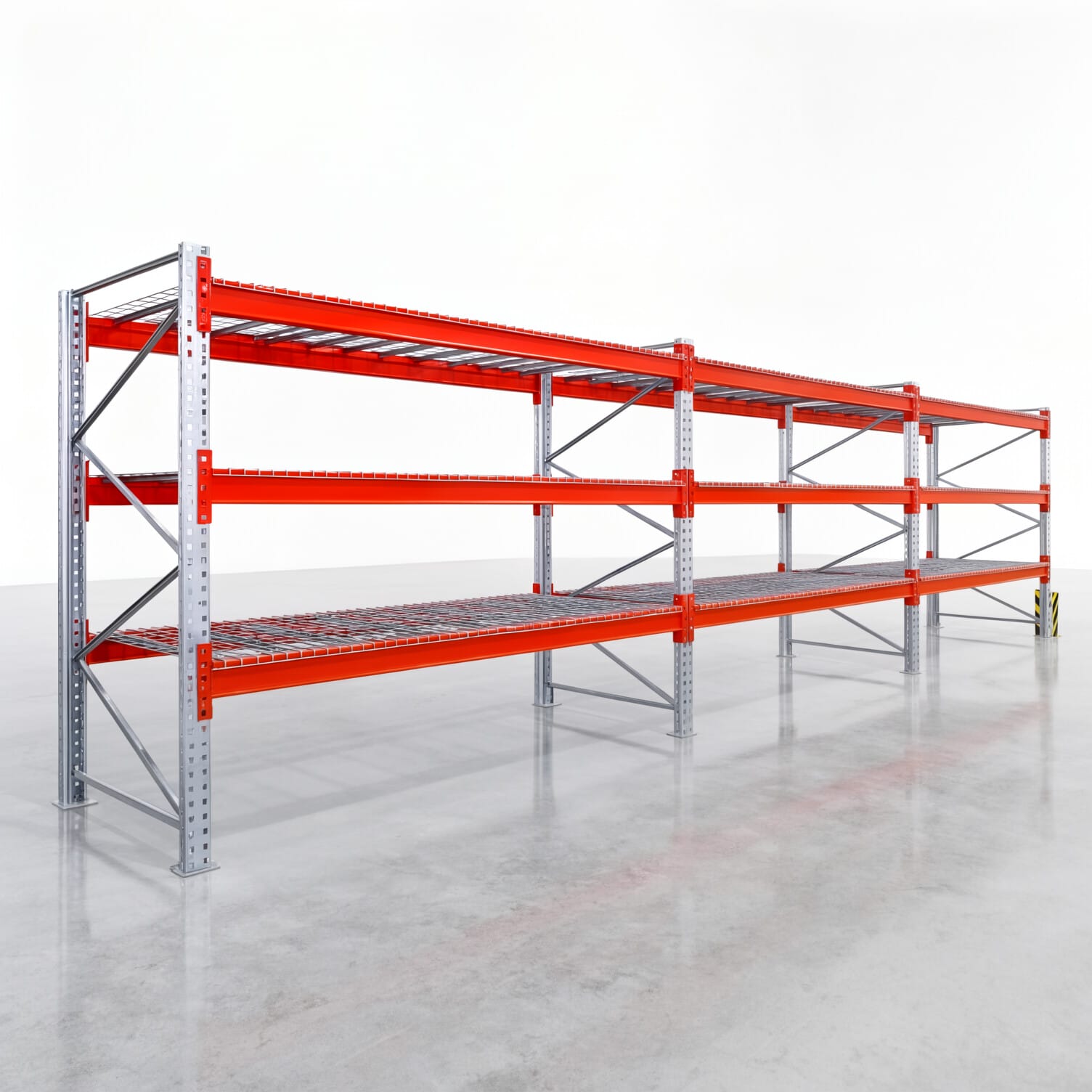 Palettenregale PRX 1000, Europalette, H: 2.100 mm, B: 8.500 mm, Palettengewicht: 500 kg, Palettenplätze: 36