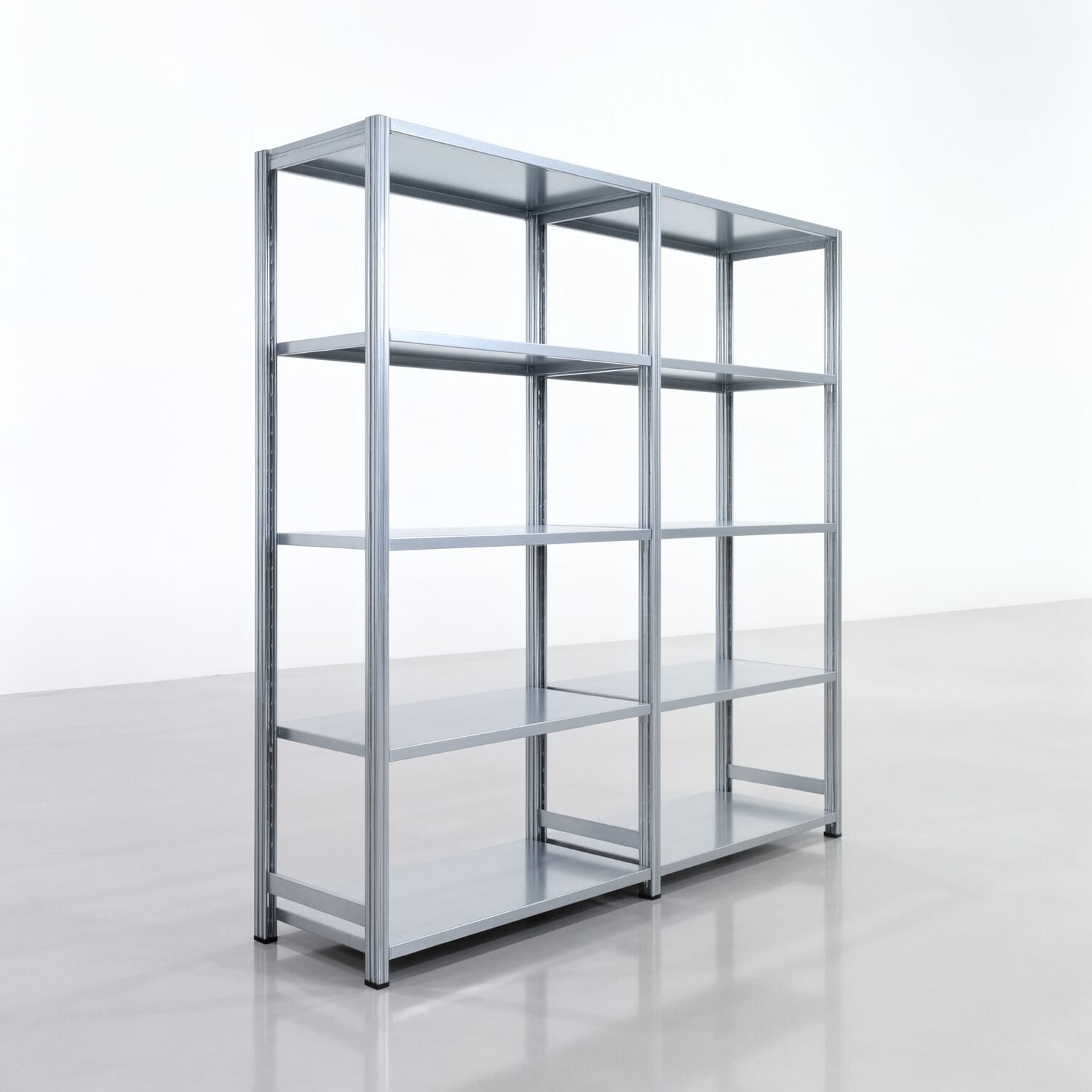 Fachbodenregal FBX 4000, H: 2.000 mm, B: 2.026 mm mm, T: 500 mm, Ebenen: 5