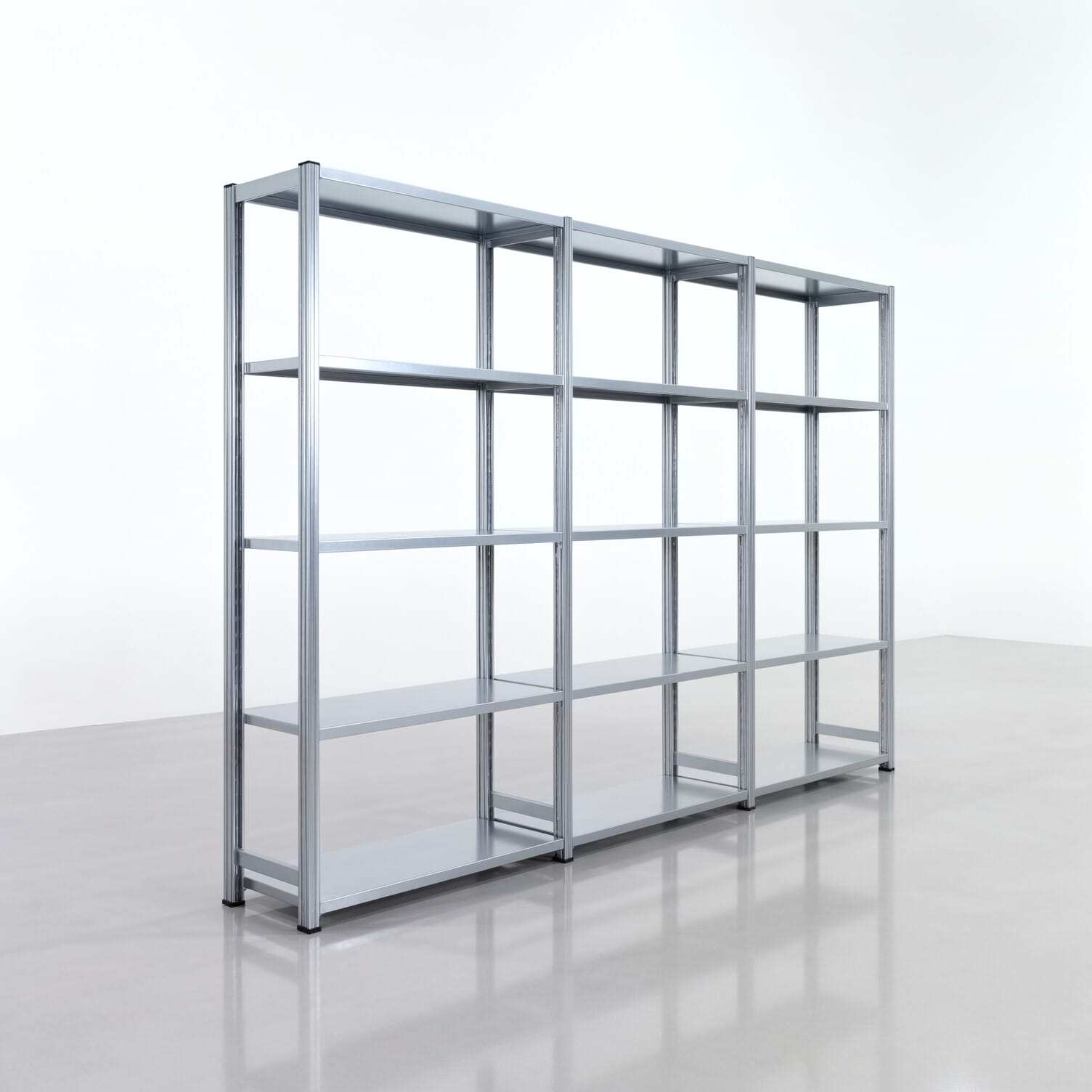 Fachbodenregal FBX 4000, H: 2.000 mm, B: 3.023 mm mm, T: 400 mm, Ebenen: 5