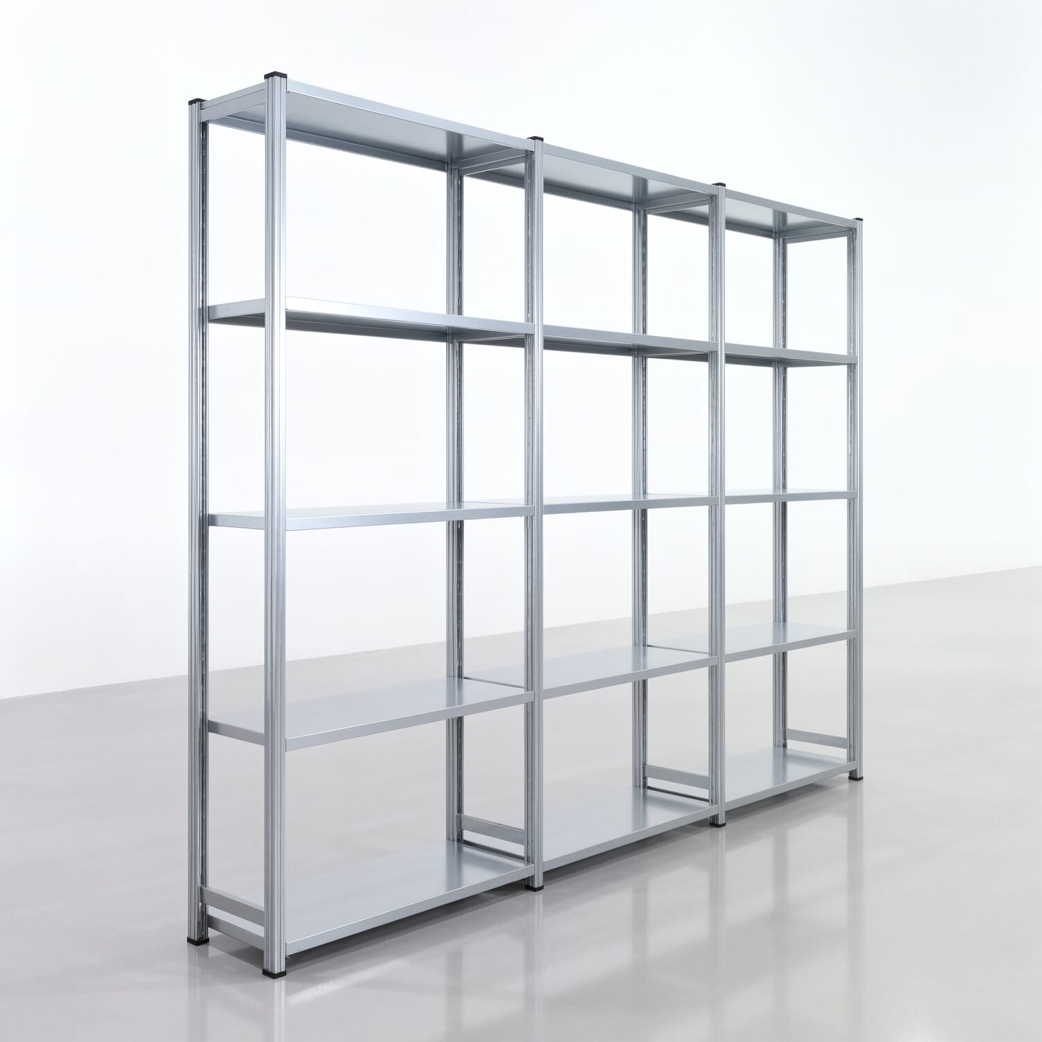 Fachbodenregal FBX 4000, H: 2.250 mm, B: 3.023 mm mm, T: 400 mm, Ebenen: 5