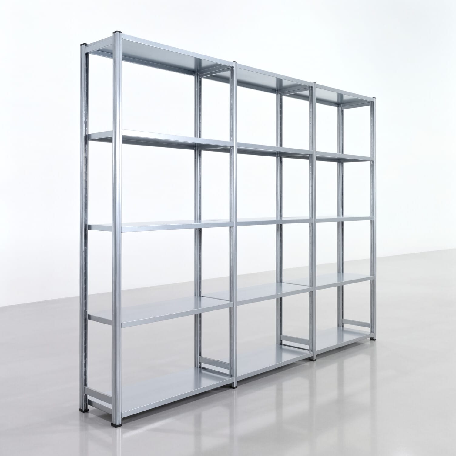Fachbodenregal FBX 4000, H: 2.250 mm, B: 3.023 mm mm, T: 400 mm, Ebenen: 5