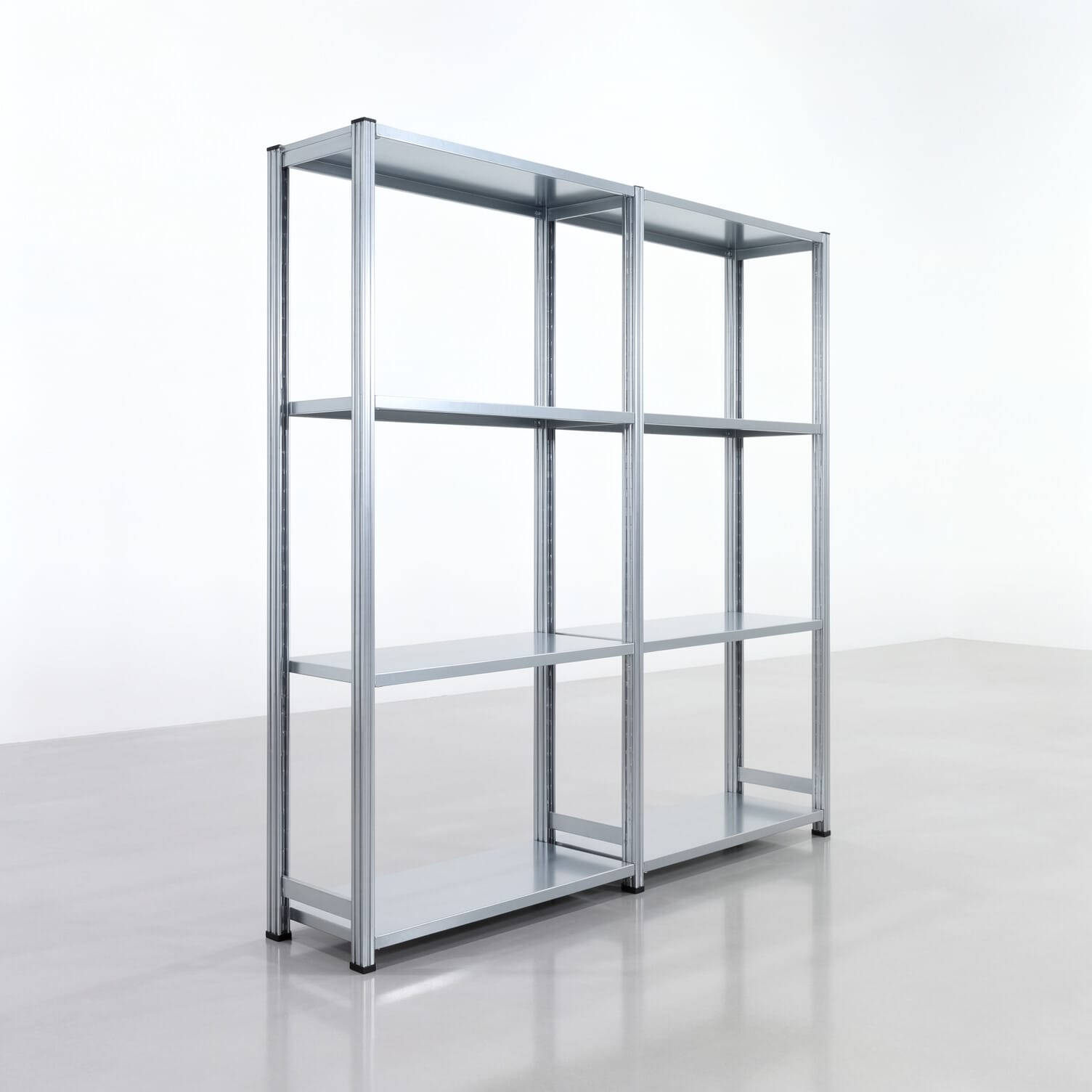 Fachbodenregal FBX 4000, H: 2.000 mm, B: 2.026 mm mm, T: 400 mm, Ebenen: 4