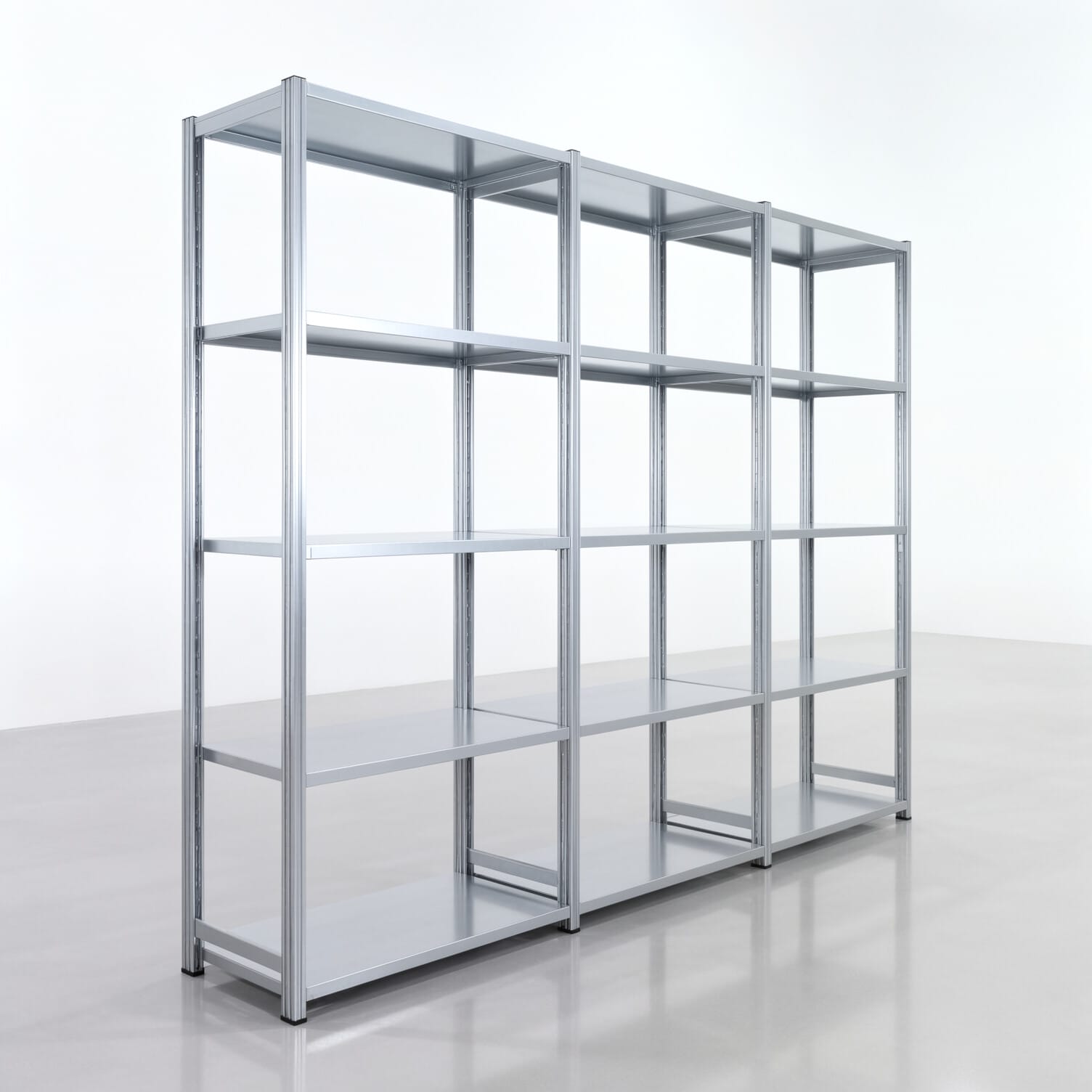 Fachbodenregal FBX 4000, H: 2.250 mm, B: 3.023 mm mm, T: 500 mm, Ebenen: 5
