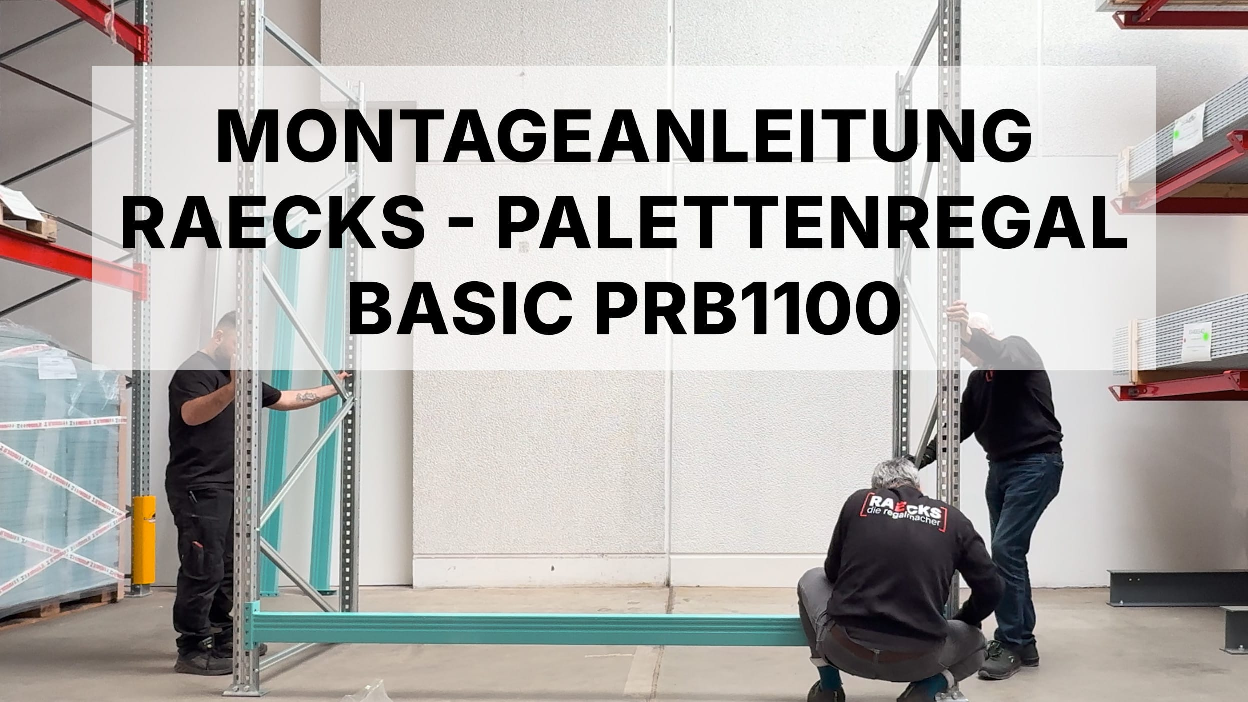 Palettenregal Basic PRB 1100, H: 2.500 mm, B: 3.860 mm, Palettengewicht: 500, Palettenplätze: 12