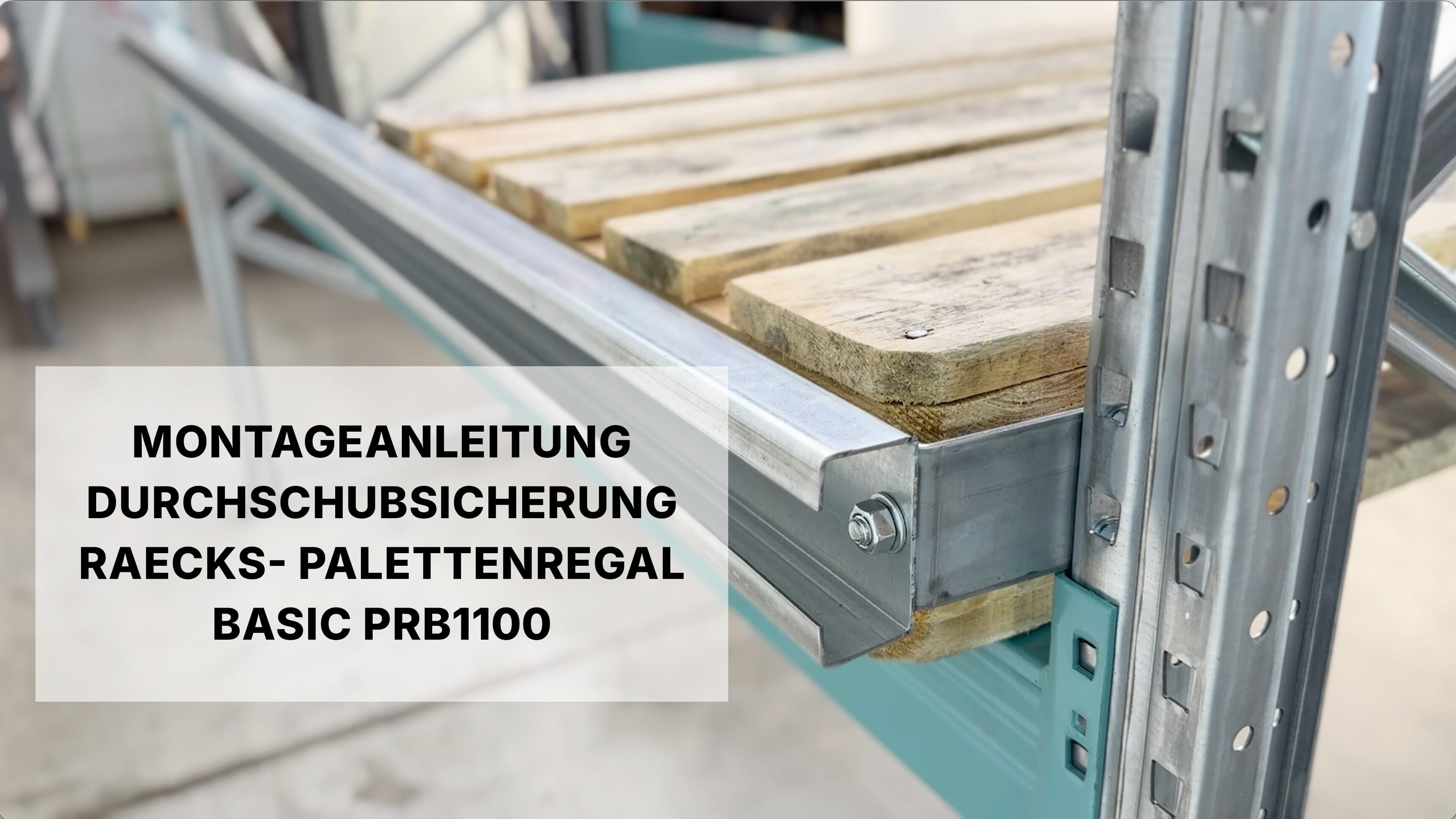 Palettenregal Basic PRB 1100, H: 2.500 mm, B: 3.860 mm, Palettengewicht: 500, Palettenplätze: 12