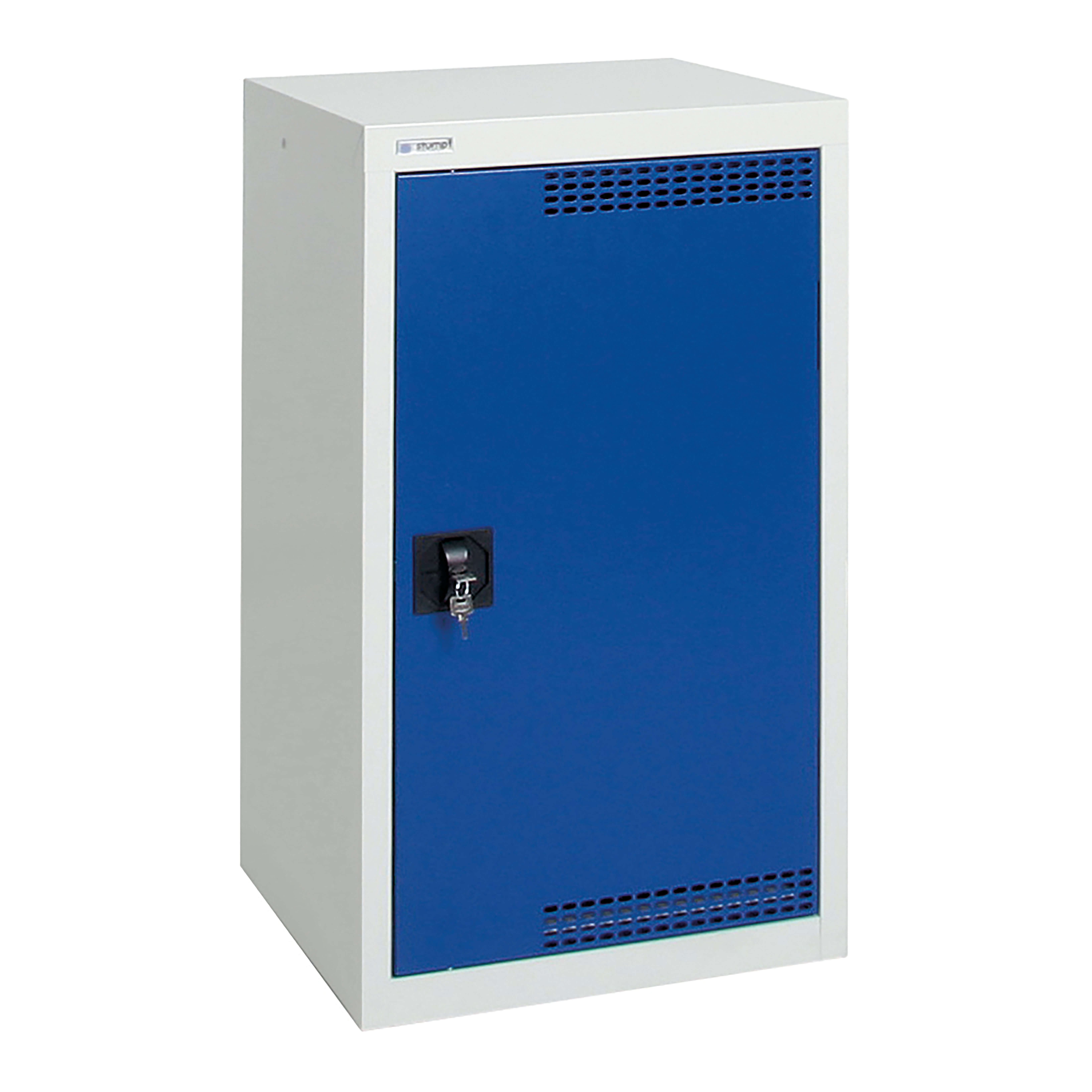 RAECKS Umweltschrank, 900x500x500 mm, lichtgrau/enzianblau