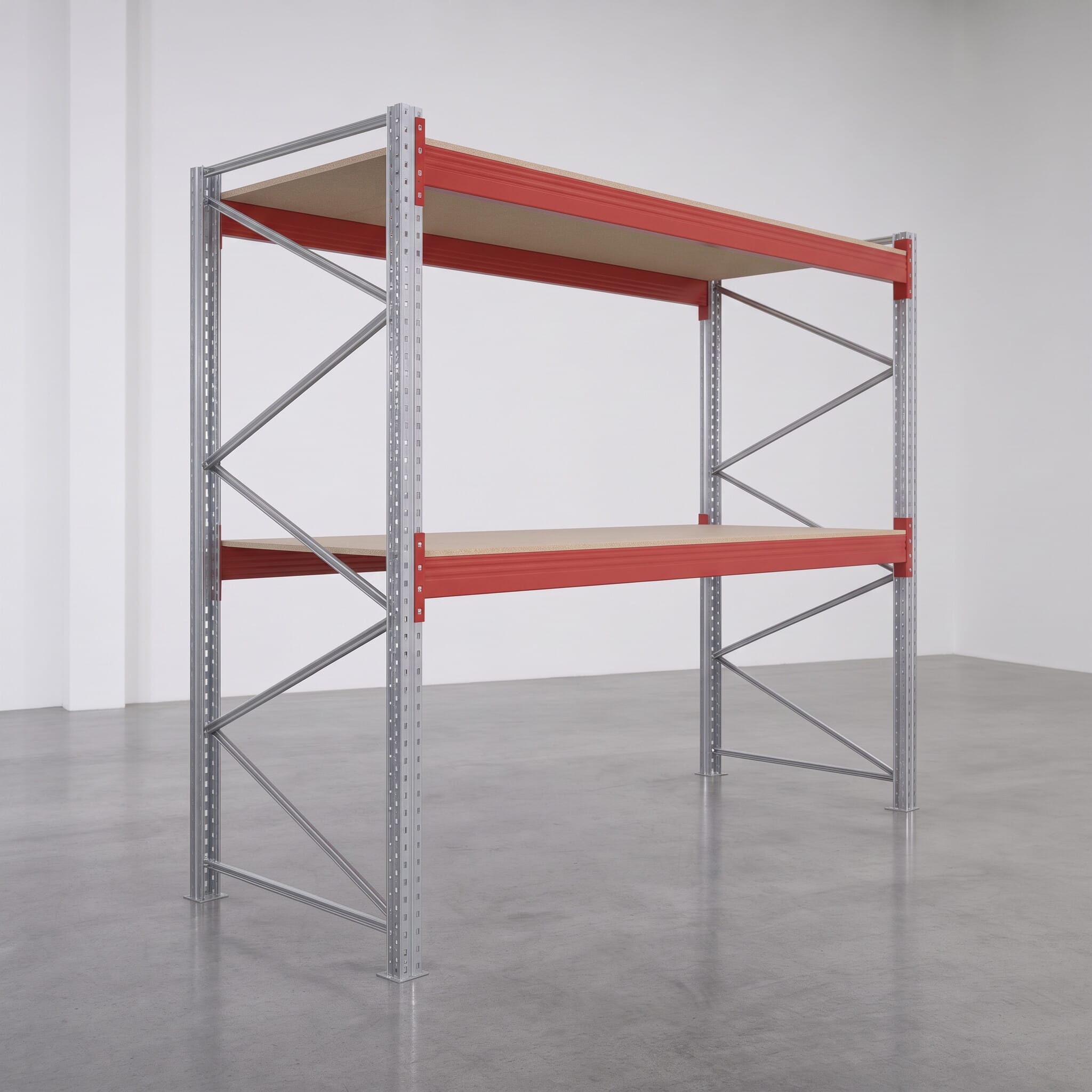 Palettenregal Basic PRB 1100, H: 2.500 mm, B: 2.870 mm, Palettengewicht: 1000, Palettenplätze: 9